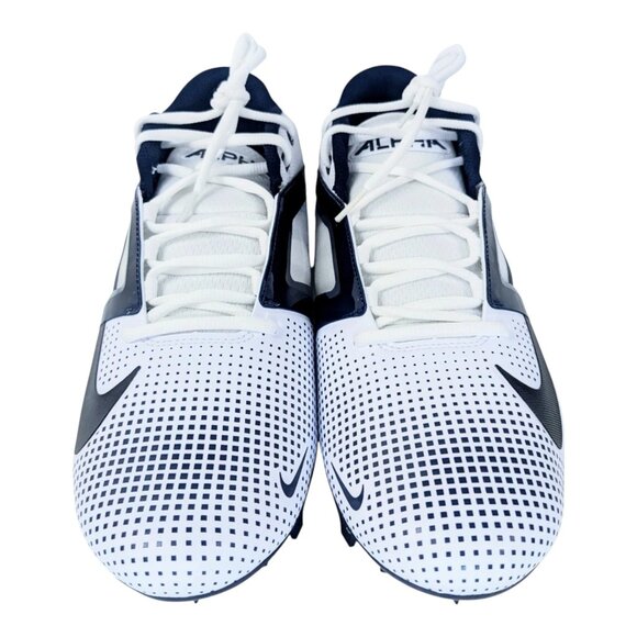 NEW Nike Alpha Menace Pro 4 Men\'s Football Cleats Size 15 Navy Blue/White main image 7